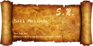 Sali Melinda névjegykártya